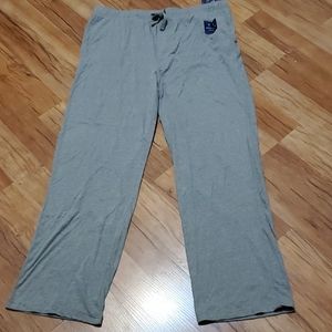 Gray thin lounge pants. With pockets